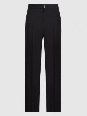 Мохеровые шерстяные классические брюки Givenchy черные