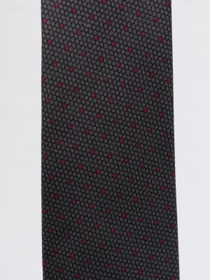 Punktotas zīda kaklasaite ar apdruku Versace Pre-owned