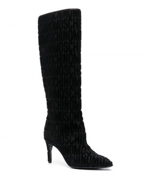 Puszābaki ar stiletto stila papēžiem Moschino melns