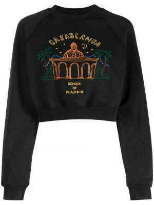 Sweatshirt mit stickerei Casablanca schwarz