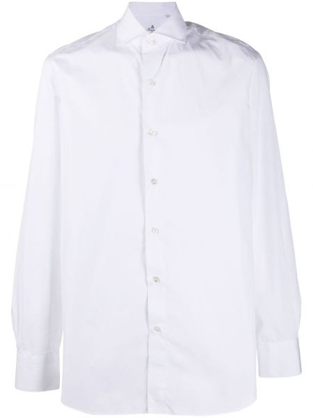 Biała koszula slim fit Finamore 1925 Napoli