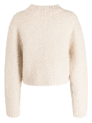 Sweter z okrągłym dekoltem The Elder Statesman biały