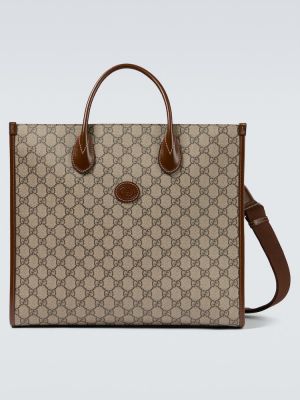 Nákupná taška Gucci béžová