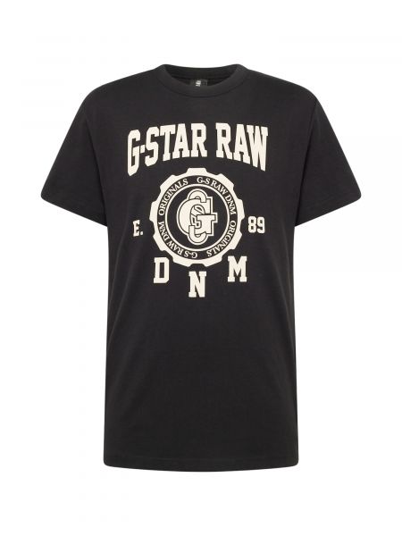 Със звездички тениска G-star Raw черно