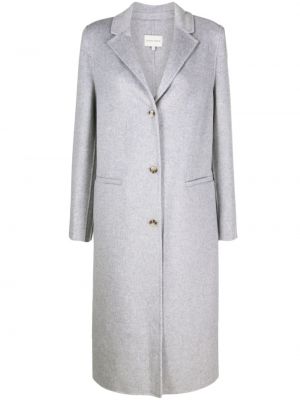 Kašmírový vlnený kabát Loulou Studio sivá