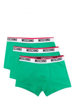 Boxeri din jerseu Moschino verde