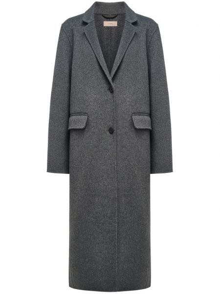 Vlněný kabát z merino vlny 12 Storeez šedý