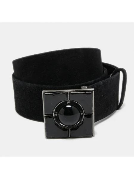 Cinturón de cuero Chanel Vintage negro