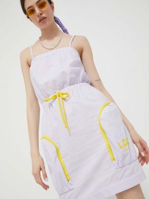 Mini šaty Love Moschino fialové