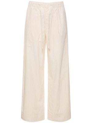 Spodnie plisowane Birkenstock Tekla białe