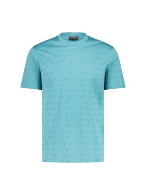 T-shirt mit print Giorgio Armani blau
