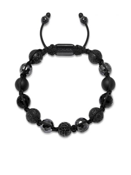 Rokassprādze ar pērlītēm Nialaya Jewelry melns