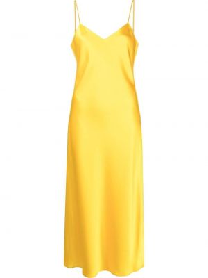 Миди рокля Polo Ralph Lauren жълто