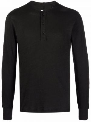 Βαμβακερό πουκάμισο Rag & Bone μαύρο