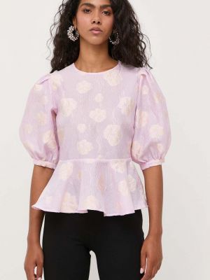Bluza s printom Custommade ružičasta