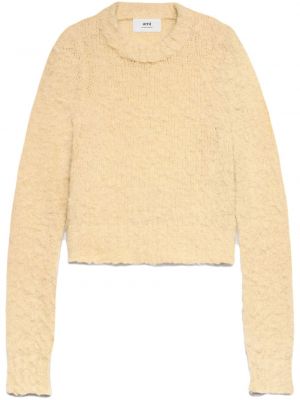 Pullover mit rundem ausschnitt Ami Paris beige