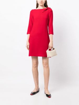 Sukienka midi z kokardką Jane czerwona