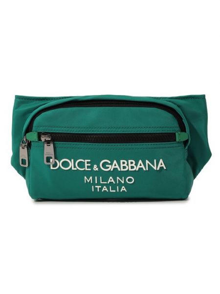 Зеленая поясная сумка Dolce & Gabbana