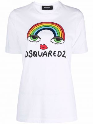 Μπλούζα με σχέδιο Dsquared2 λευκό