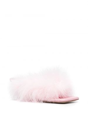 Sandales ar papēžiem ar spalvām Sleeper rozā