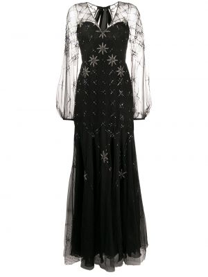 Със звездички вечерна рокля Temperley London черно