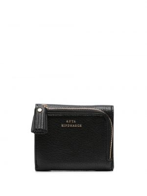Kožená peněženka Anya Hindmarch černá