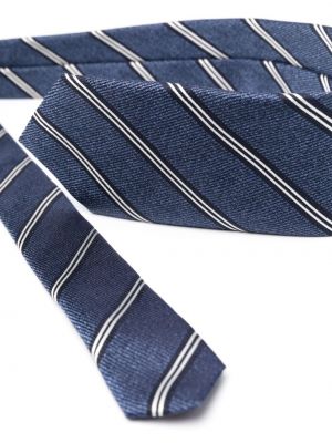 Pruhovaná hedvábná kravata Canali
