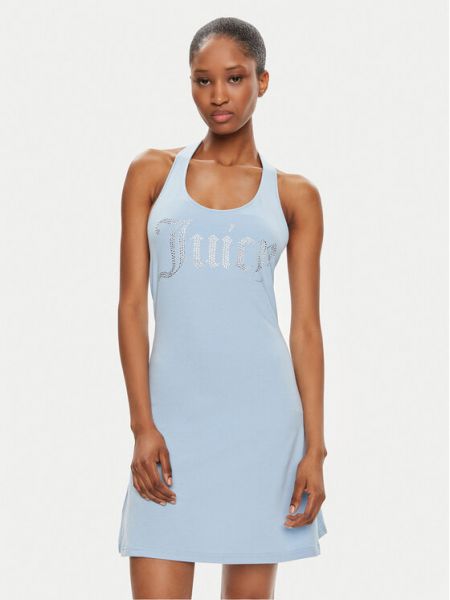 Slim fit priliehavé šaty Juicy Couture modrá
