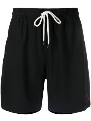 Kratke hlače s vezom Polo Ralph Lauren crna