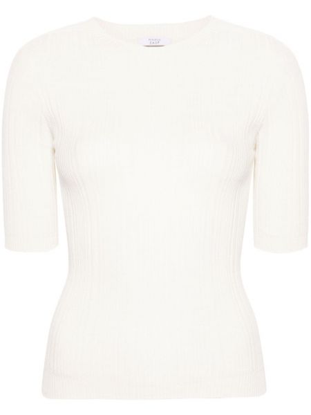 Pull avec manches courtes Peserico blanc