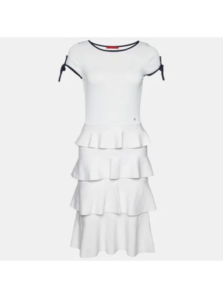 Vestido de malla Carolina Herrera Pre-owned blanco