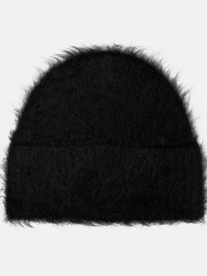 Vlněný čepice z alpaky Totême černý