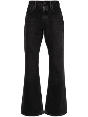 Jeans bootcut taille basse large Acne Studios noir