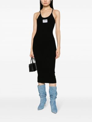 Midi šaty Moschino Jeans černé