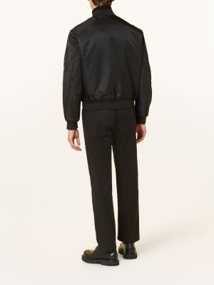 Saténová bomber bunda relaxed fit Calvin Klein černá