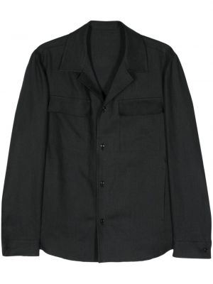 Λινό πουκάμισο Briglia 1949 μαύρο