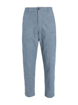 Pantalones de algodón Selected Homme azul