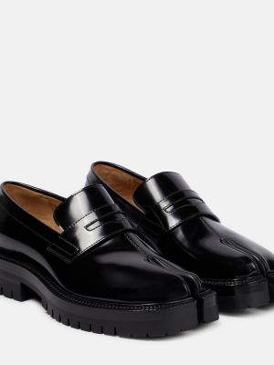Loafers di pelle Maison Margiela nero