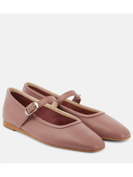 Læder mary jane pumps Le Monde Beryl pink