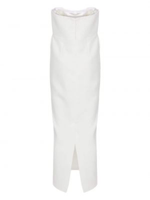 Večerní šaty s mašlí The New Arrivals Ilkyaz Ozel bílé