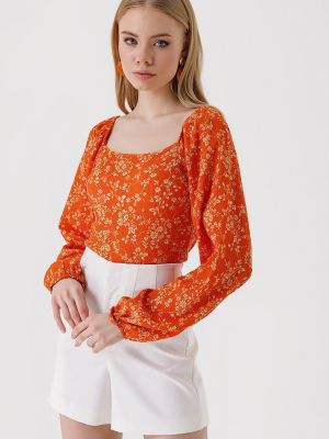 Bluză cu croială ajustată Bigdart portocaliu