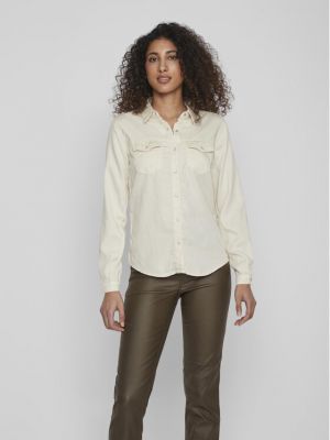 Camicia jeans Vila beige