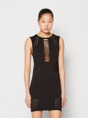 Нейлоновое платье из джерси Neon & Nylon черное
