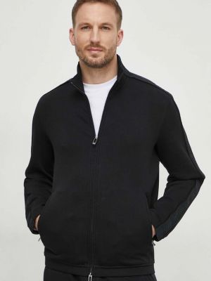 Чорний светр з аплікацією Emporio Armani