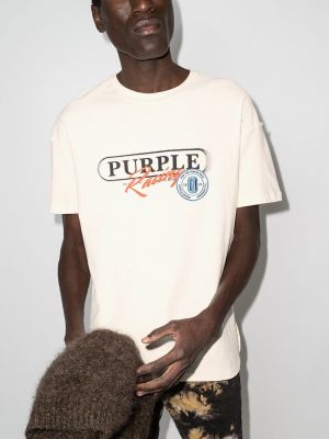 T-shirt mit print Purple Brand lila