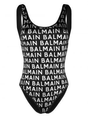 Einteiliger badeanzug mit print Balmain
