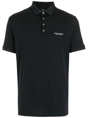Polo krekls ar apdruku Armani Exchange zils