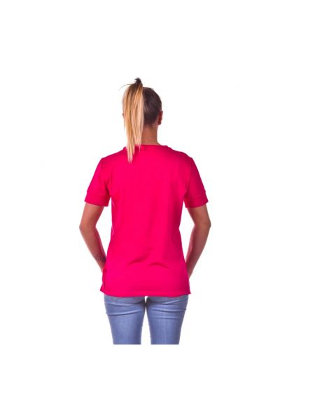 Casual t-shirt aus baumwoll Emporio Armani Ea7 pink
