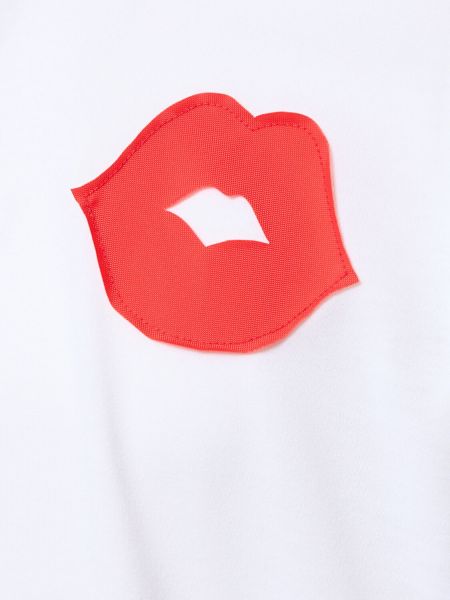 Βαμβακερή μπλούζα από ζέρσεϋ Comme Des Garçons λευκό