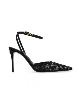 Chaussures de ville en dentelle Dolce & Gabbana noir